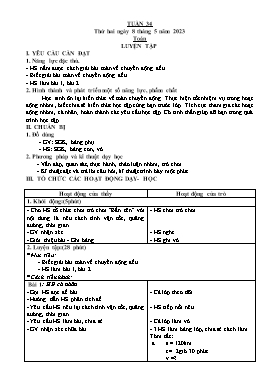 Giáo án điện tử Lớp 5 - Tuần 34 - Năm học 2022-2023 - Nguyễn Thị Hồng Nhung