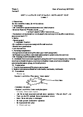 Giáo án Tiếng Anh Lớp 5 - Tuần 3 - Năm học 2021-2022 - Nguyễn Thị Linh