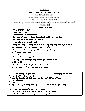 Kế hoạch bài dạy Âm nhạc Lớp 1, 2, 3 - Tuần 23 - Năm học 2022-2023 - Nguyễn Thị Thu Hương