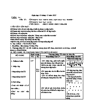 Kế hoạch bài dạy Giáo dục thể chất Lớp 1 - Tuần 14 - Năm học 2022-2023 - Nguyễn Anh Vũ