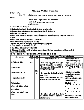 Kế hoạch bài dạy Giáo dục thể chất Lớp 1 - Tuần 15 - Năm học 2022-2023 - Nguyễn Anh Vũ