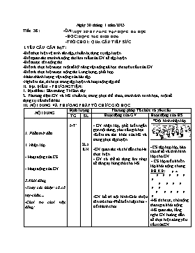 Kế hoạch bài dạy Giáo dục thể chất Lớp 1 - Tuần 20 - Năm học 2022-2023 - Nguyễn Anh Vũ
