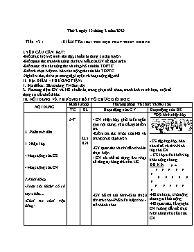 Kế hoạch bài dạy Giáo dục thể chất Lớp 1 - Tuần 22 - Năm học 2022-2023 - Nguyễn Anh Vũ