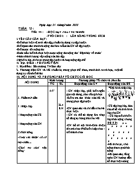 Kế hoạch bài dạy Giáo dục thể chất Lớp 1 - Tuần 23 - Năm học 2022-2023 - Nguyễn Anh Vũ