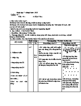 Kế hoạch bài dạy Giáo dục thể chất Lớp 1 - Tuần 25 - Năm học 2022-2023 - Nguyễn Anh Vũ