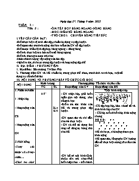 Kế hoạch bài dạy Giáo dục thể chất Lớp 1 - Tuần 3 - Năm học 2022-2023 - Nguyễn Anh Vũ