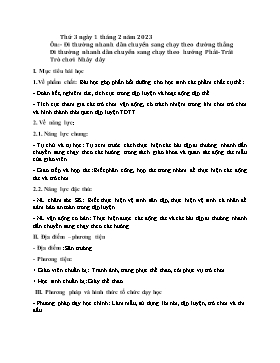 Kế hoạch bài dạy Giáo dục thể chất Lớp 2 - Tuần 20 - Năm học 2022-2023 - Nguyễn Anh Vũ
