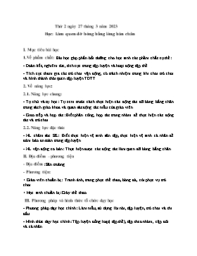 Kế hoạch bài dạy Giáo dục thể chất Lớp 2 - Tuần 28 - Năm học 2022-2023 - Nguyễn Anh Vũ