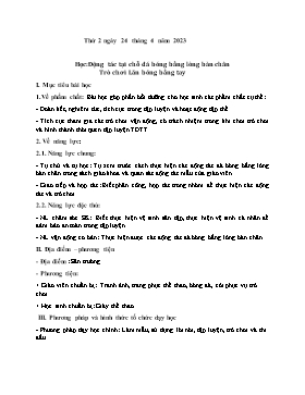 Kế hoạch bài dạy Giáo dục thể chất Lớp 2 - Tuần 32 - Năm học 2022-2023 - Nguyễn Anh Vũ