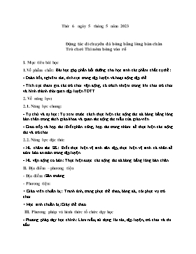 Kế hoạch bài dạy Giáo dục thể chất Lớp 2 - Tuần 33 - Năm học 2022-2023 - Nguyễn Anh Vũ