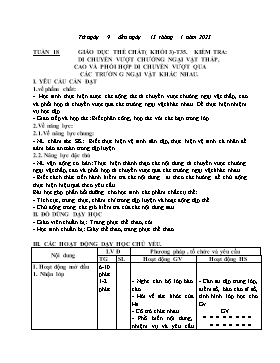 Kế hoạch bài dạy Giáo dục thể chất Lớp 3 - Tuần 18 - Năm học 2022-2023 - Nguyễn Anh Vũ