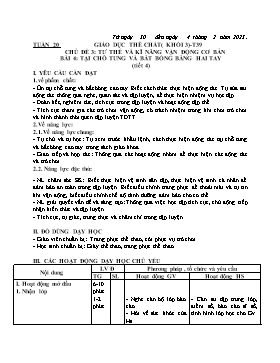 Kế hoạch bài dạy Giáo dục thể chất Lớp 3 - Tuần 20 - Năm học 2022-2023 - Nguyễn Anh Vũ