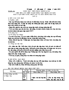 Kế hoạch bài dạy Giáo dục thể chất Lớp 3 - Tuần 22 - Năm học 2022-2023 - Nguyễn Anh Vũ