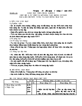 Kế hoạch bài dạy Giáo dục thể chất Lớp 3 - Tuần 24 - Năm học 2022-2023 - Nguyễn Anh Vũ