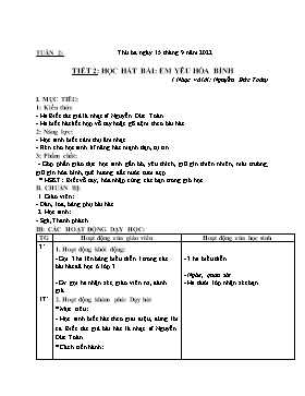 Kế hoạch bài dạy Giáo dục thể chất Lớp 4 - Tuần 2 - Năm học 2022-2023 - Nguyễn Anh Vũ