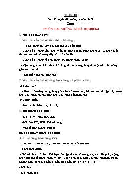 Kế hoạch bài dạy Khối 1 - Tuần 18 - Năm học 2022-2023 - Nguyễn Thị Ngân