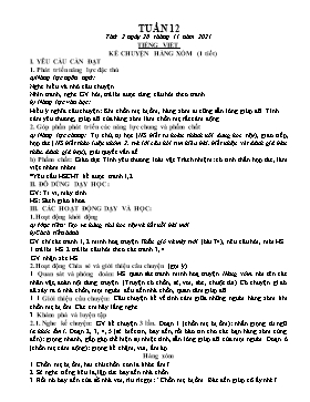 Kế hoạch bài dạy Lớp 1 - Tuần 12 - Năm học 2021-2022 - Phan Thị Nhương
