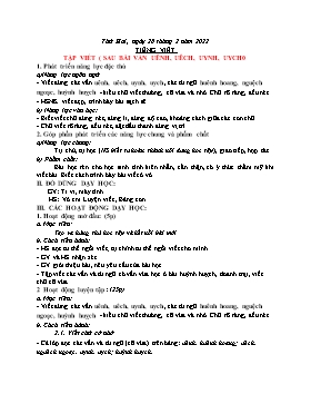 Kế hoạch bài dạy Lớp 1 - Tuần 23 - Năm học 2021-2022 - Phan Thị Nhương