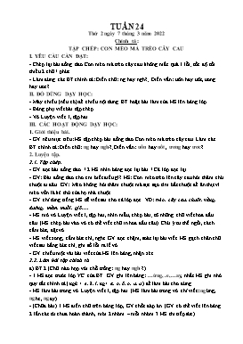 Kế hoạch bài dạy Lớp 1 - Tuần 24 - Năm học 2021-2022 - Phan Thị Nhương