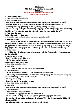 Kế hoạch bài dạy Lớp 1 - Tuần 25 - Năm học 2021-2022 - Nguyễn Thị Ngân