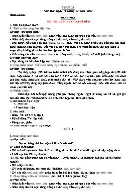 Kế hoạch bài dạy Lớp 1 - Tuần 26 - Năm học 2022-2023 - Nguyễn Thị Ngân