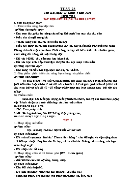 Kế hoạch bài dạy Lớp 1 - Tuần 29 - Năm học 2022-2023 - Nguyễn Thị Ngân