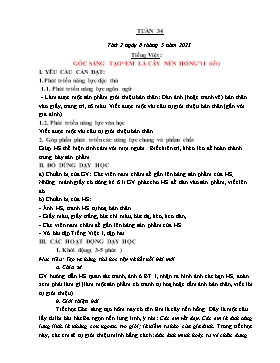 Kế hoạch bài dạy Lớp 1 - Tuần 34 - Năm học 2022-2023 - Nguyễn Thị Ngân