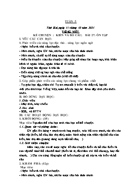 Kế hoạch bài dạy Lớp 1 - Tuần 5 - Năm học 2021-2022 - Phan Thị Nhương