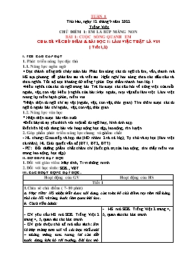 Kế hoạch bài dạy Lớp 2 - Tuần 1 - Năm học 2022-2023 - Nguyễn Thị Diệu Thúy