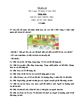 Kế hoạch bài dạy Lớp 2 - Tuần 15 - Năm học 2021-2022 - Trần Thị Trà Giang