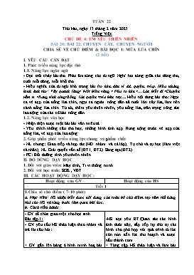 Kế hoạch bài dạy Lớp 2 - Tuần 22 - Năm học 2022-2023 - Nguyễn Thị Diệu Thúy