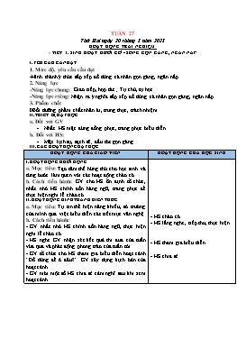 Kế hoạch bài dạy Lớp 2 - Tuần 27 - Năm học 2022-2023 - Đoàn Thị Kiều Hưng