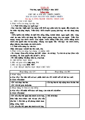 Kế hoạch bài dạy Lớp 2 - Tuần 29 - Năm học 2022-2023 - Nguyễn Thị Diệu Thúy