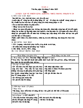 Kế hoạch bài dạy Lớp 2 - Tuần 3 - Năm học 2023-2024 - Văn Thị Hồng