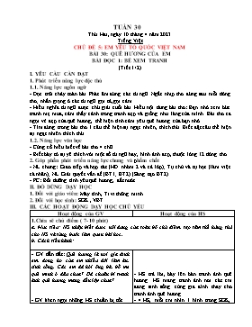 Kế hoạch bài dạy Lớp 2 - Tuần 30 - Năm học 2022-2023 - Nguyễn Thị Diệu Thúy