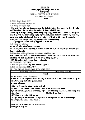 Kế hoạch bài dạy Lớp 2 - Tuần 31 - Năm học 2022-2023 - Nguyễn Thị Diệu Thúy