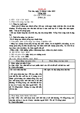 Kế hoạch bài dạy Lớp 2 - Tuần 35 - Năm học 2022-2023 - Nguyễn Thị Diệu Thúy