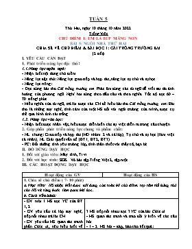 Kế hoạch bài dạy Lớp 2 - Tuần 5 - Năm học 2022-2023 - Nguyễn Thị Diệu Thúy