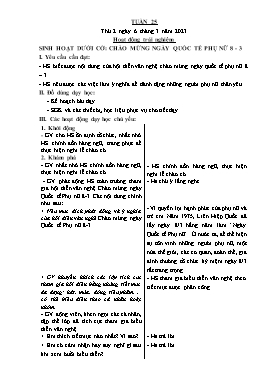 Kế hoạch bài dạy Lớp 3 - Tuần 25 - Năm học 2022-2023 - Hồ Thị Anh Đào