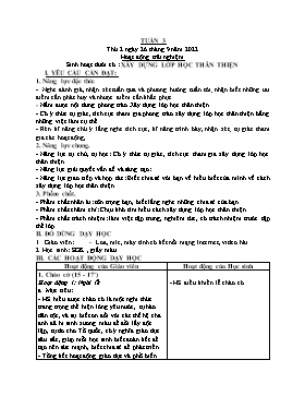 Kế hoạch bài dạy Lớp 3 - Tuần 3 - Năm học 2022-2023 - Hồ Thị Anh Đào