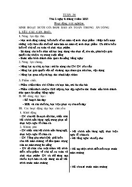 Kế hoạch bài dạy Lớp 3 - Tuần 34 - Năm học 2022-2023 - Hồ Thị Anh Đào