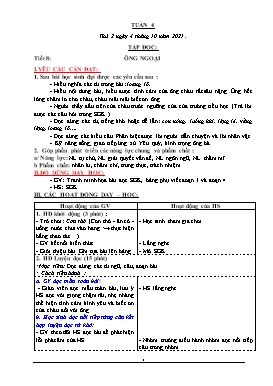 Kế hoạch bài dạy Lớp 3 - Tuần 4 - Năm học 2021-2022 - Đoàn Thị Kiều Hưng