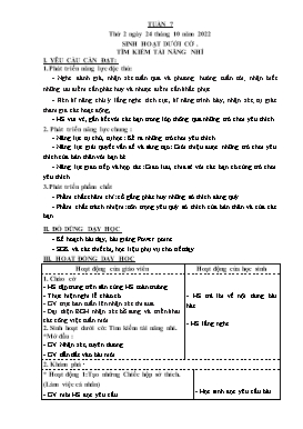 Kế hoạch bài dạy Lớp 3 - Tuần 7 - Năm học 2022-2023 - Hồ Thị Anh Đào