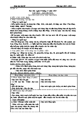 Kế hoạch bài dạy Lớp 3 - Tuần 9 - Năm học 2021-2022 - Đào Thị Hiền