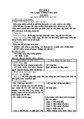 Kế hoạch bài dạy Lớp 4 - Tuần 1 - Năm học 2022-2023 - Nguyễn Đức Đồng