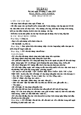 Kế hoạch bài dạy Lớp 4 - Tuần 12 - Năm học 2022-2023 - Nguyễn Đức Đồng