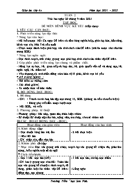 Kế hoạch bài dạy Lớp 4 - Tuần 2 - Năm học 2021-2022 - Nguyễn Thị Thanh Hoàn