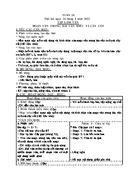 Kế hoạch bài dạy Lớp 4 - Tuần 20 - Năm học 2021-2022 - Nguyễn Thị Thanh Hoàn
