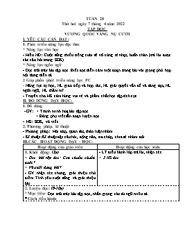 Kế hoạch bài dạy Lớp 4 - Tuần 28 - Năm học 2021-2022 - Nguyễn Thị Thanh Hoàn