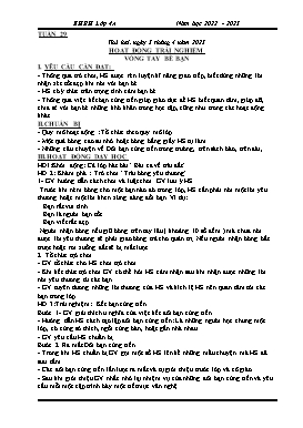 Kế hoạch bài dạy Lớp 4 - Tuần 29 - Năm học 2022-2023 - Đào Thị Hiền